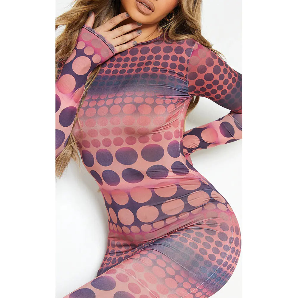 Women's Long Sleeve Printed Summer Dress 2023