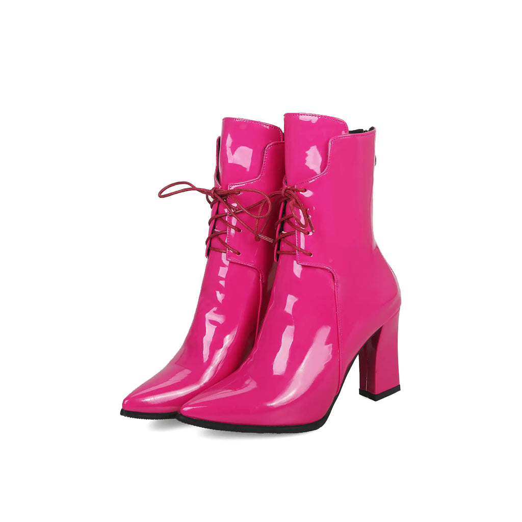 Thick High Heel Pointed Toe Women's Boots