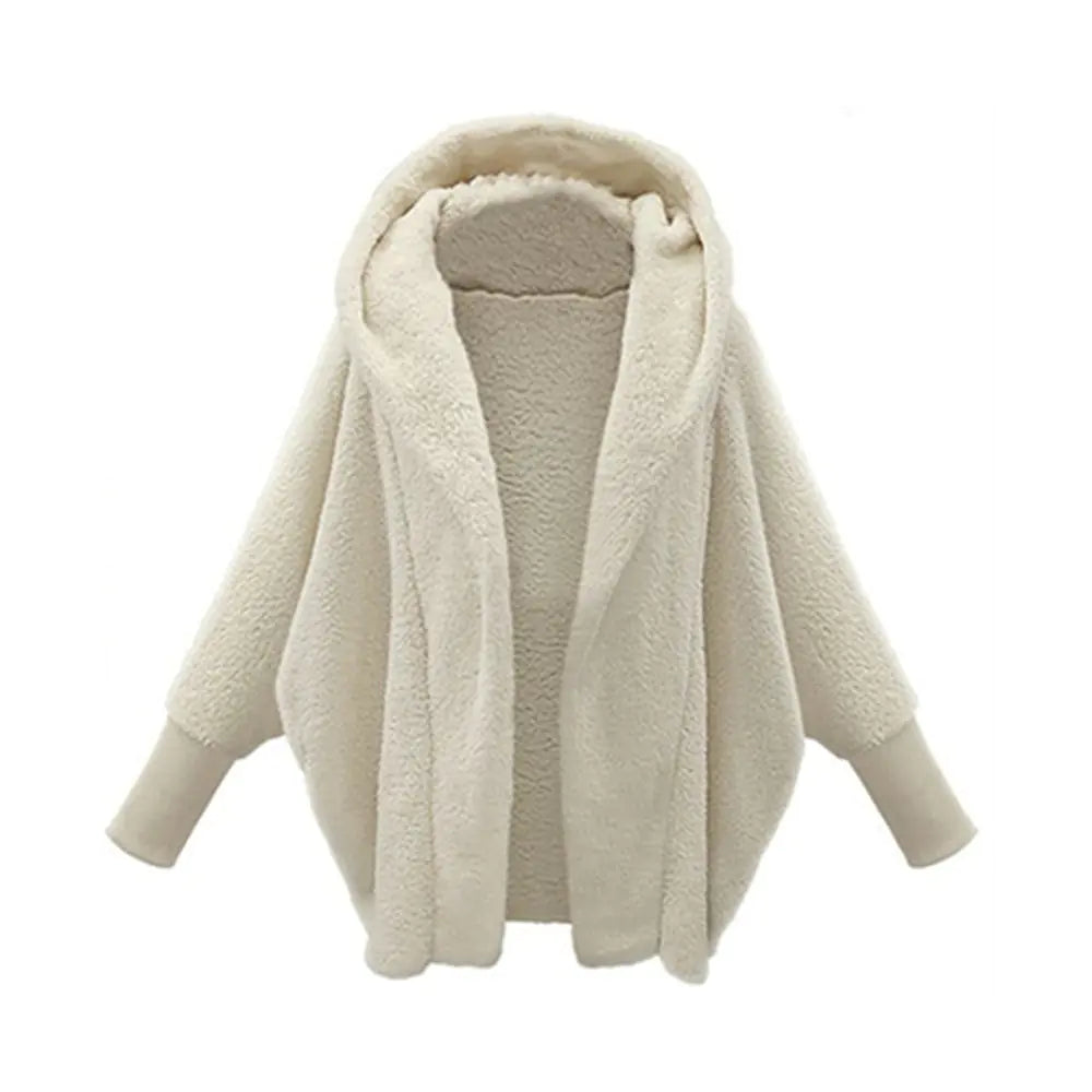 Autumn/Winter Women's Solid Color Hooded Coat