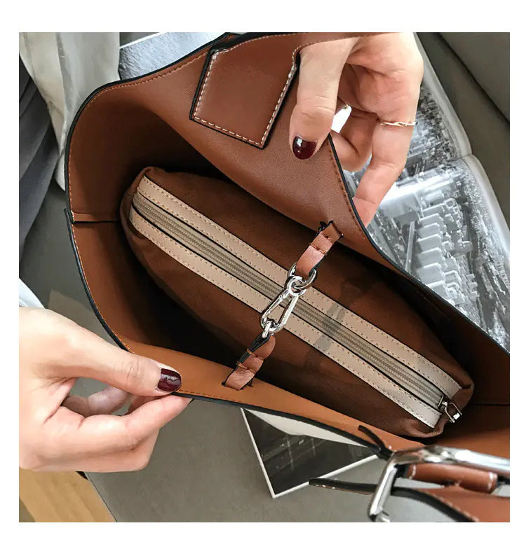 Stylish Large Capacity Women's Shoulder Bucket Bag