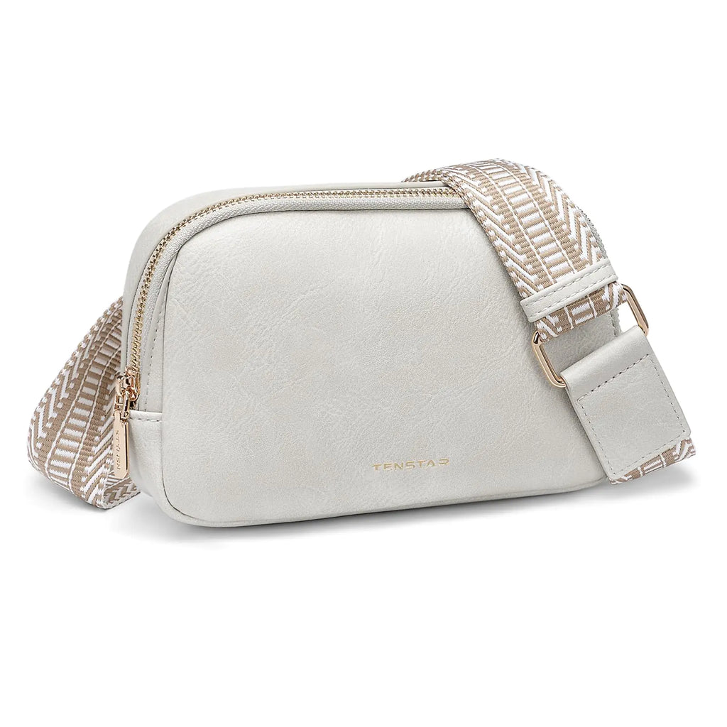 Mini Belt Bag for Women Fashion Crossbody Fanny Packs for Women Vegan Leather Waist Bags with Adjustable Strap (Grey)