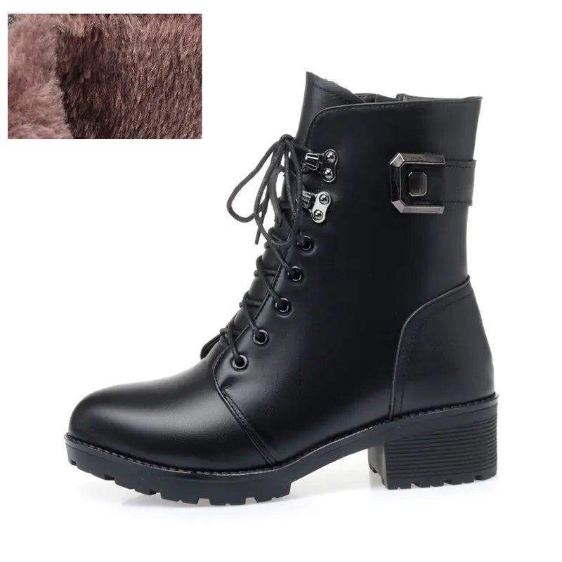 Premium Women’s Leather Boots – Elegant & Strong