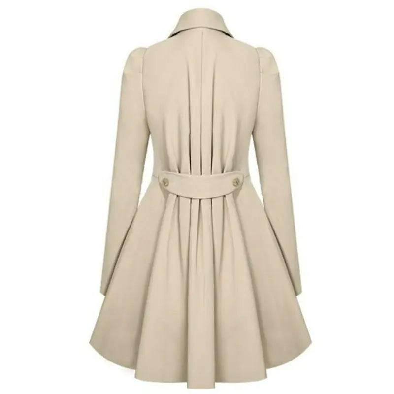 Women's Double-Breasted Long Sleeve Trench Coat