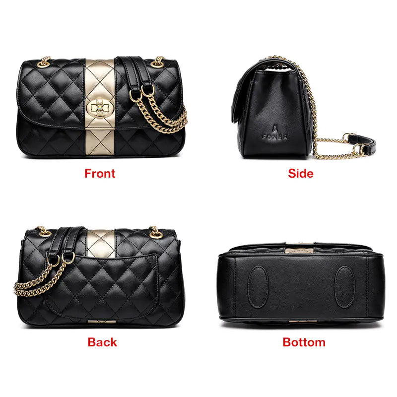 Stylish Women's Shoulder Bag with Chain Design