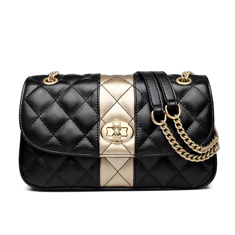 Stylish Women's Shoulder Bag with Chain Design