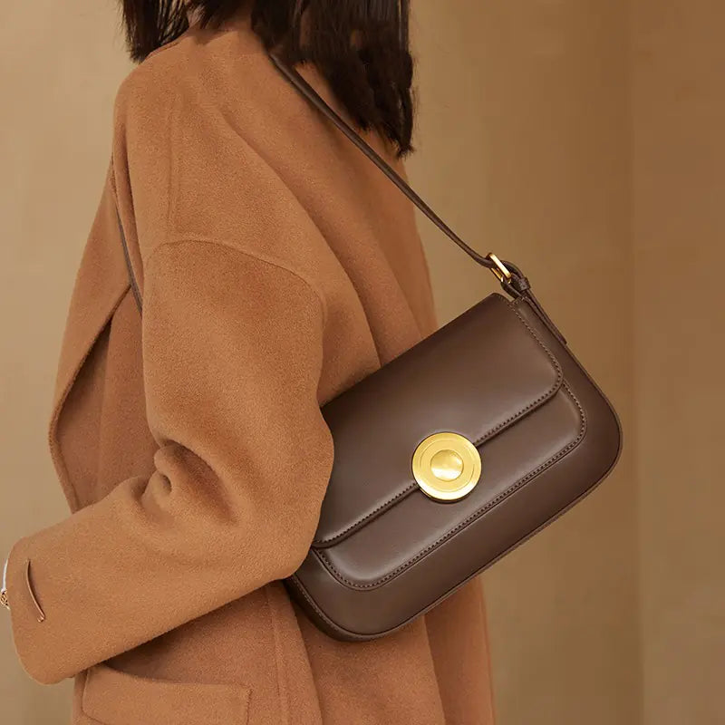Women's High-end Retro Leather Shoulder Bag