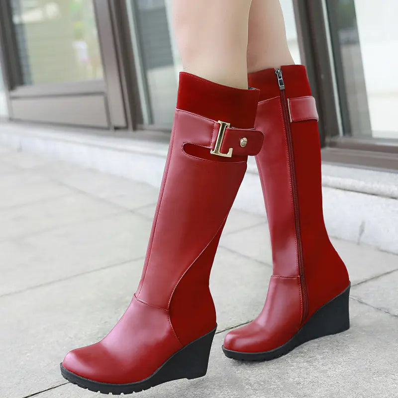 High-Heeled No-Knee Martin Women's Boots