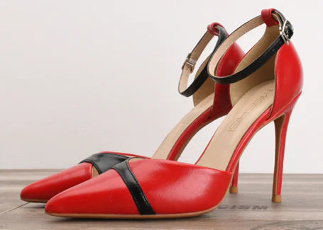 New Women's Pointed Toe High Heel Shoes with Buckle