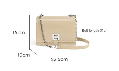 Genuine Leather Women's Summer Shoulder Chain Bag 3017